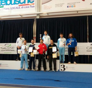 Gabriele Favaretto, terzo classificato nel fioretto maschile cat. 0